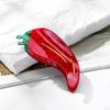 Hair Claw Corn Pepper Design Back Head Shark Clip Easy Hold No Slip Updo Hair Styling Tool Hair Accessory