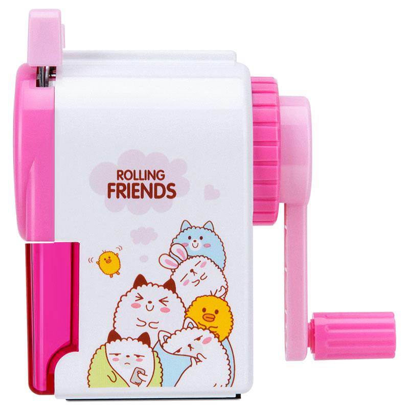 Deli Panda Student Pencil Sharpener, Automatic Lead Disposal, Stationery for Exams And Birthday Gifts, Children's Day Present, Pink