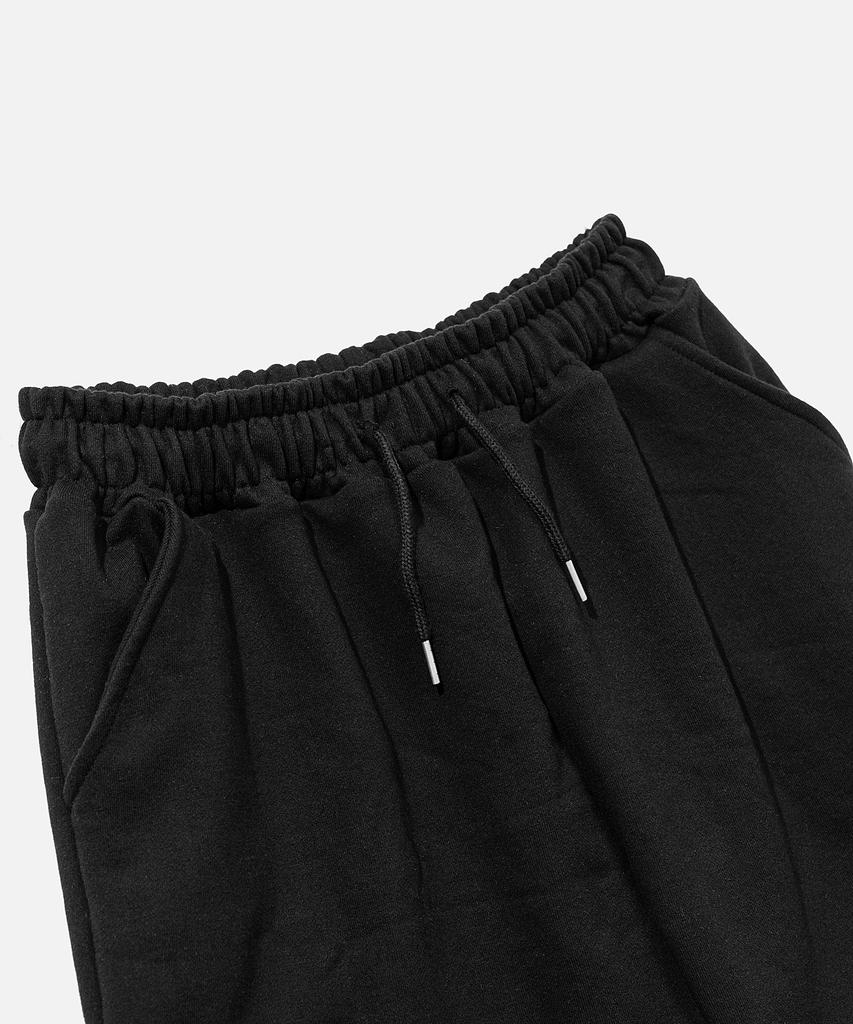Bastic Wide Sweat Cargo Half Pants_Black