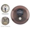 Angle Door Viewer Peephole: Reinforced Zinc-Aluminum Core with HD Optical Lens, 360° Rotation & Anti-Spy Cover for 2.17-4.13 Thickness