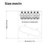6 Rollensättel Elektrischer Bass Feste Brücke 6 Saiten Professionelles Basszubehör Feste Brücke Bassgitarrenteil für Gitarre