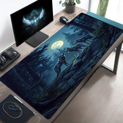 Schreibtischschutz Mauspads Gaming Stoffoberfläche Rutschfeste Gummibasis PC Laptop Tastatur Büro Einrichtung