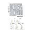 6 Cavities Pendant Silicone Molds for Pendant Earrings Necklace Keychain Mold Resin Molds Jewelry DIYs Casting Mold Craft