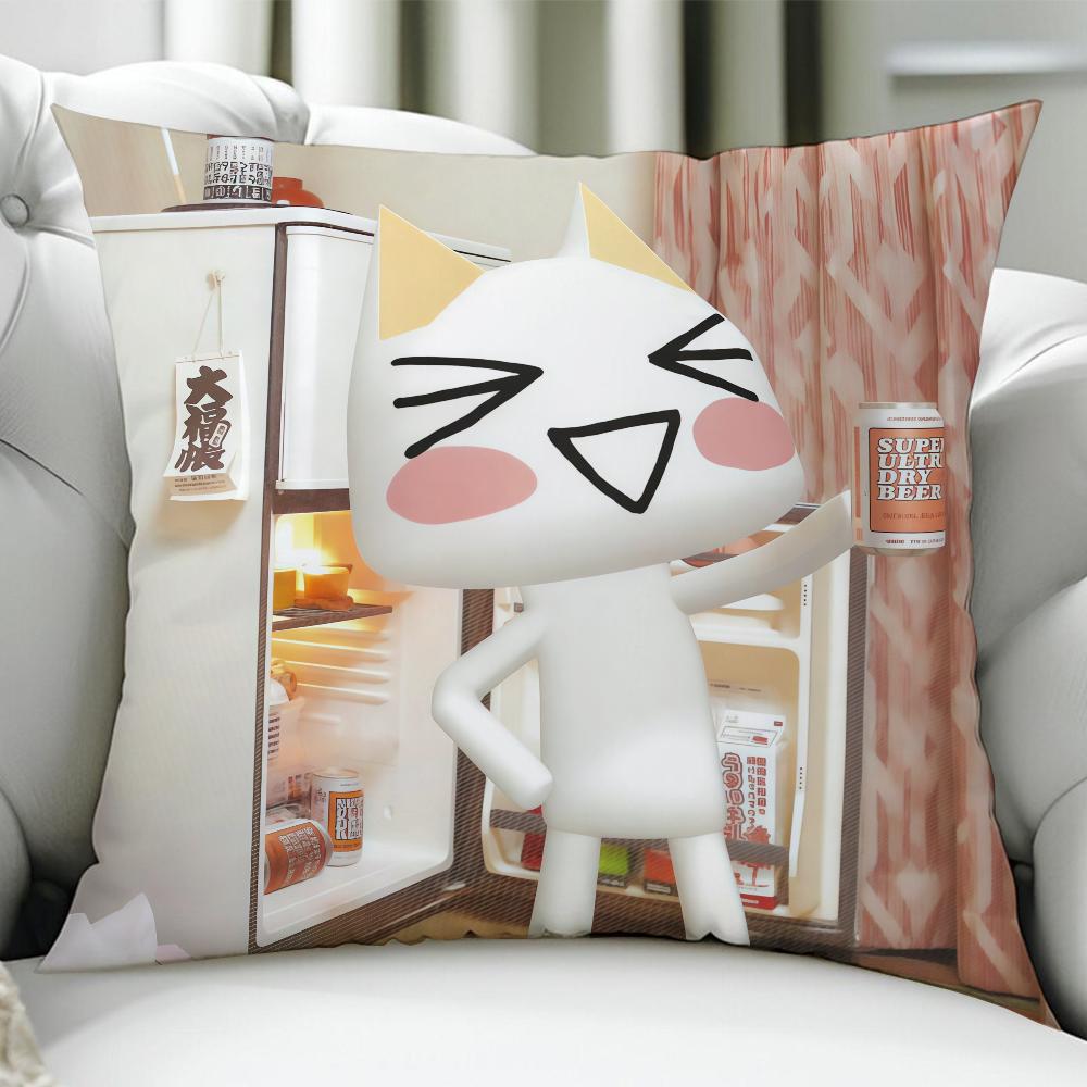 Cute TToro IInoues cushion cover Birthday Anniversary Gifts Double Sided Printed Zipper Cushion Cover Soft Skin Bedding