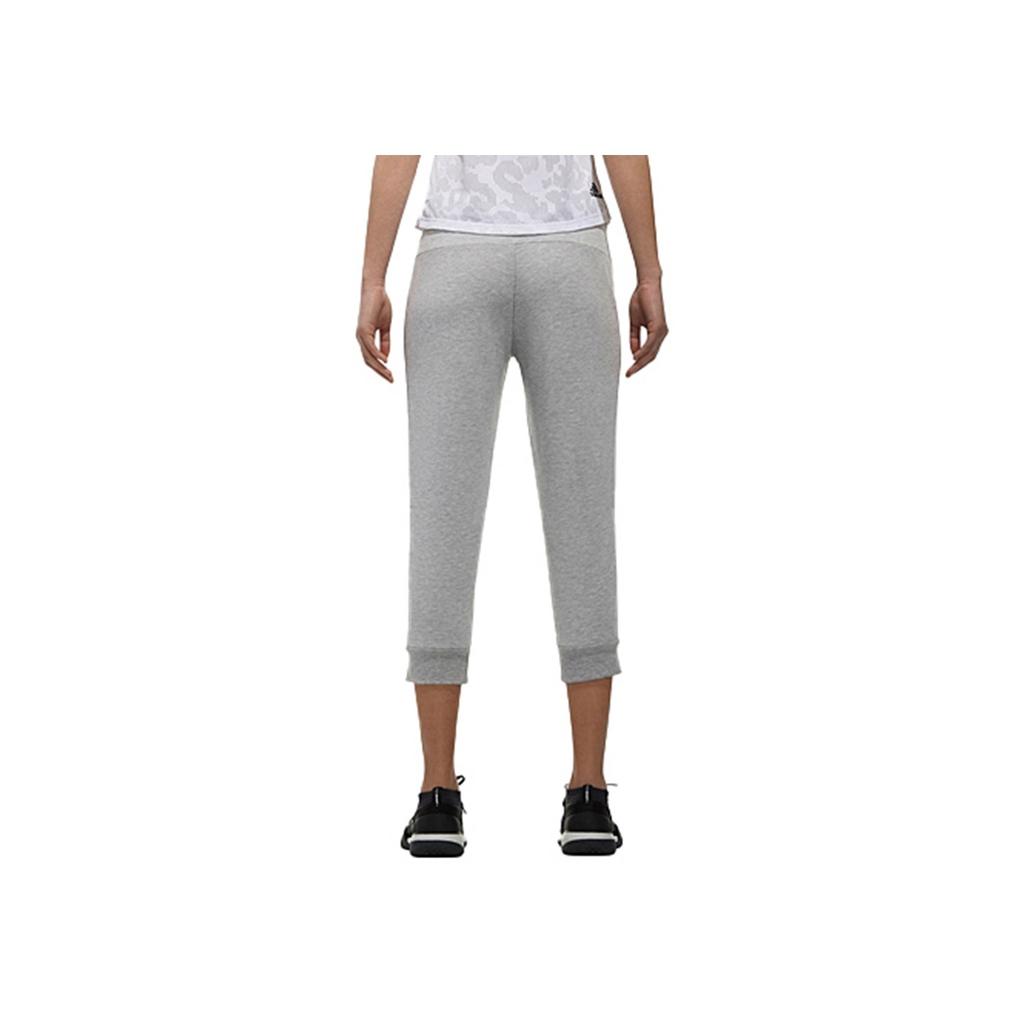 Adidas Side Stripe Drawstring Slim Fit Seven-Point Sports Pants Women Pants Medium-Grey DT2514