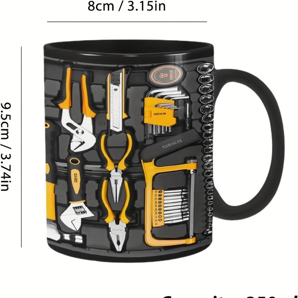 Elegant High-End Ceramic Coffee Mug for Men - Customizable with a Stylish Design