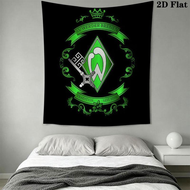 Werder Bremen poster Wall Hanging Printed Fabric Blanket Decorative Tapestries for Bedroom Living Room Home Decor