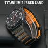 Business Metal Titanium Band for Samsung Galaxy Watch Ultra 2025 47mm Luxury Rubber Wrist Strap For Galaxy Watch Ultra 2024 47mm