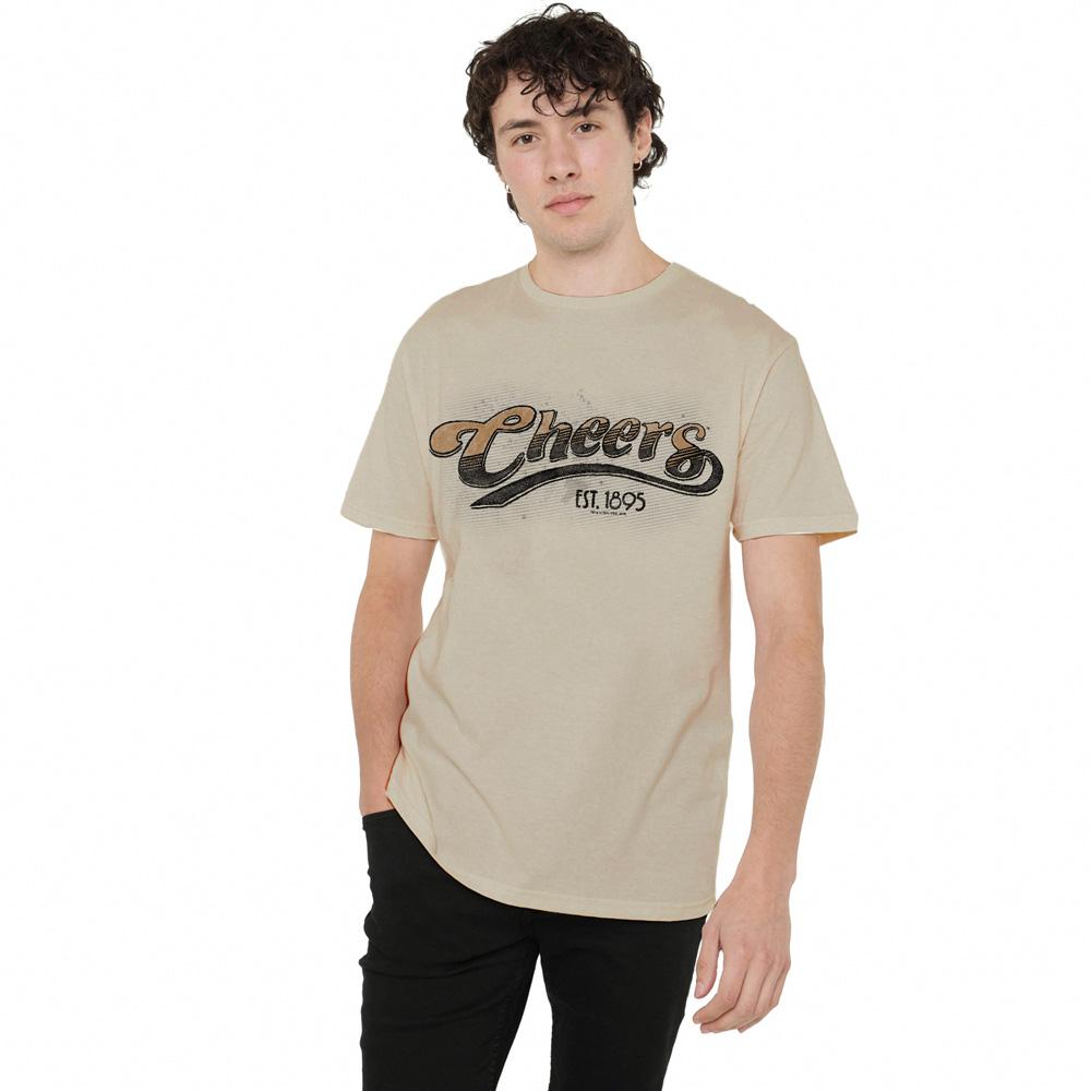 Cheers Mens Watercolor Logo T-Shirt