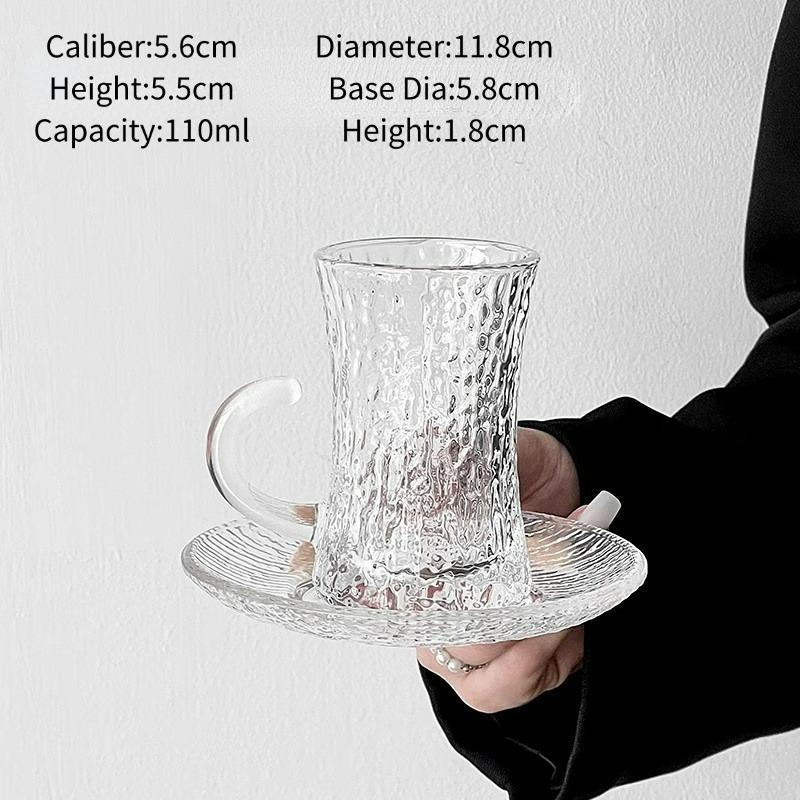 Turkish Coffee Cup And Saucer Set European Style Wine Glasses Cups Creative Coffee Cup Sets Engraved Wine Glasses Cup Cafe Tools