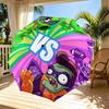 Plants Vs. Zombies Print Automatic Open Close Umbrella, Portable Foldable Umbrella, for Outdoor Commute Camping Trip, Ideal Birthday Gift