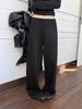 Relaxed Fit Womens Wide Leg Pants With Stretch Fabric For Casual Daywear