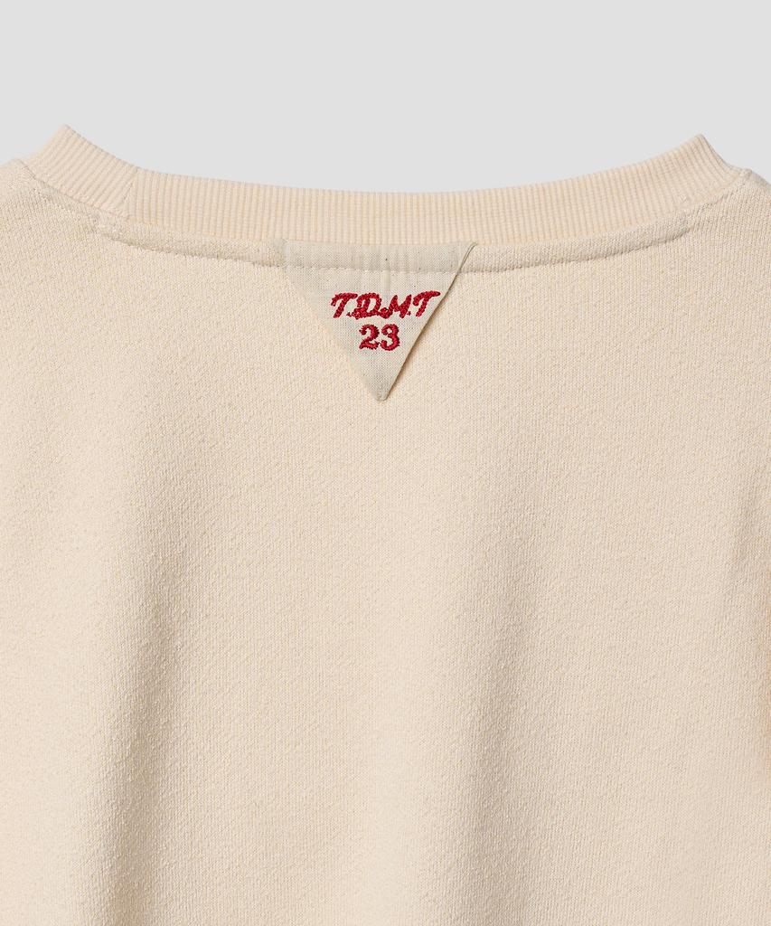 TTUDEMENT Clover Boucle Sweatshirt Ivory