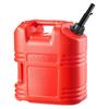 Fuel Container, 19 L, Gas Tank with Spout & Clear Scale, 15 L/min Max Flow Rate, Secure & Leak-proof, Portable Flat Fluid Container for Most Cars