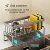 Multifunctional Kitchen & Bathroom Organizer: Dishcloth Rack, Sponge Holder, Sink Drainer, Storage Box