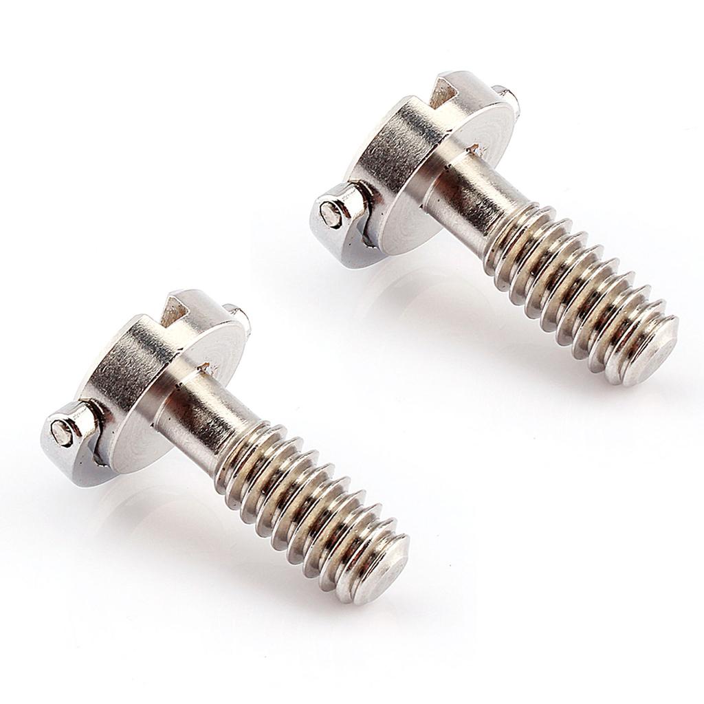 2 Pezzi Viti ad Anello a D per Fotocamera Versione Lunga Acciaio Inossidabile Filettatura da 1/4 di Pollice Viti di Montaggio a Rilascio Rapido per Treppiede Monopiede