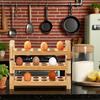 1/2/3Pcs Egg Storage Rack Counter Egg Dispenser Large Capacity Stackable Wooden Storage Organizer for Home Kitchen