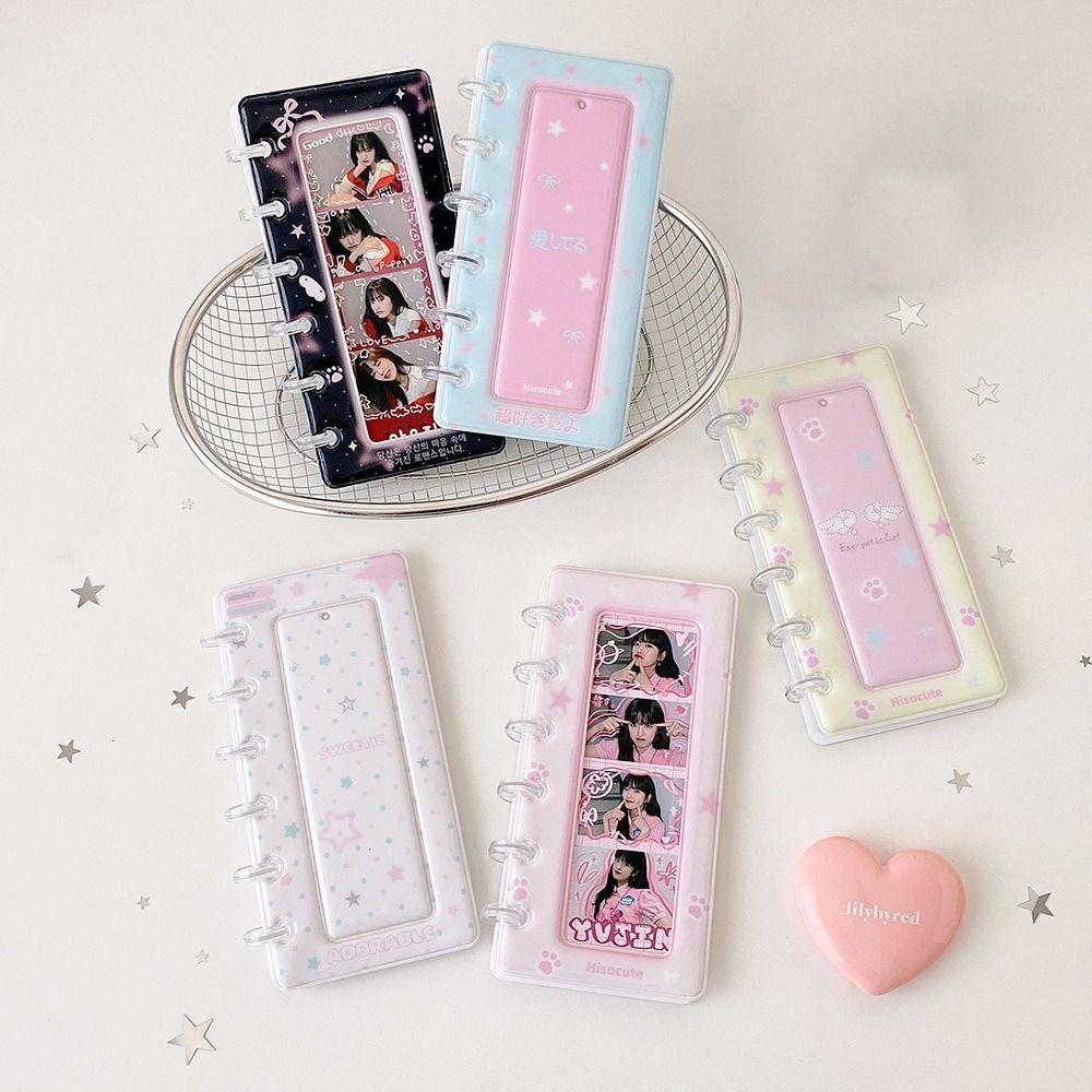 Cartoon Photo Card Holder INS Small Card Storage Book Mini Photo Card Binder Trading Card Holder