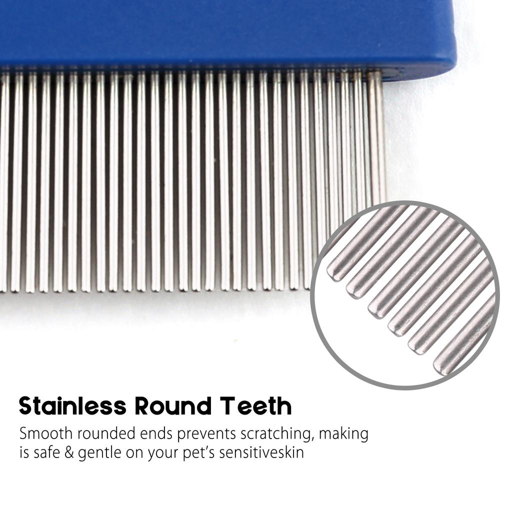Flea Comb for Cat Dog, Pet Hair Removal Comb