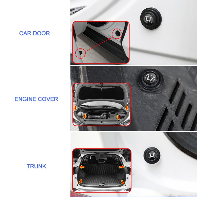 Car Trunk Sound Insulation Pad Door Shock Absorbing Gasket For Honda Civic Fit Jazz Accord Pilot CRV Odyssey Passport City HRV ZM4