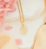 Necklace Women's Exquisite Tulip Zircon Necklace Autumn and Winter Niche Design Sense Light Luxury Fashion Versatile Non-fading Accessories