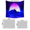 UV Fluorescent Tapestry Print Wall Hanging Art Home Decor