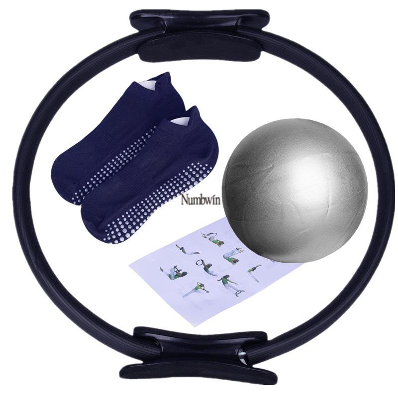 Numbwin 17-Piece Yoga & Pilates Set: Resistance Bands, Gliding Discs & More for Home Fitness