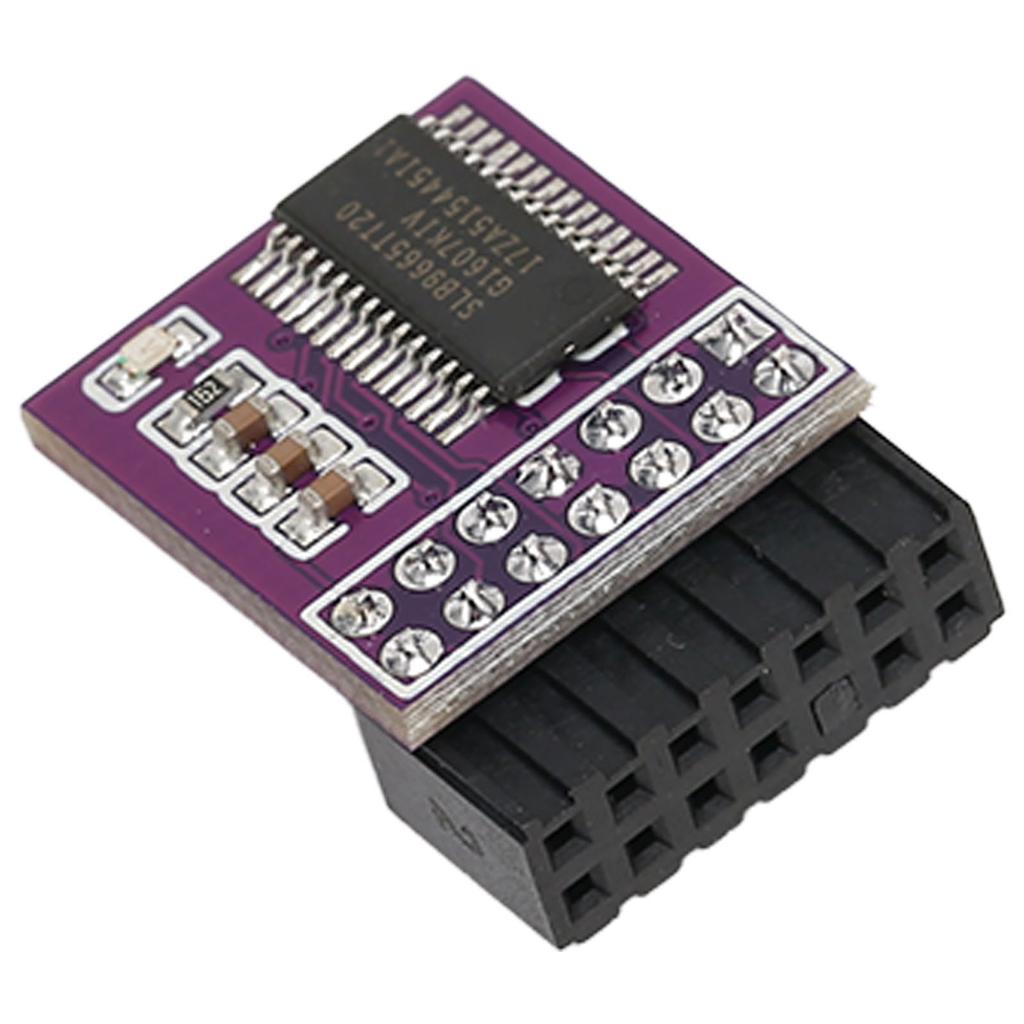 TPM 2.0 Encryption Security Module 14Pin LPC Interface TPM 2.0 Module for Win11 2.0 for ASUS Platform Purple