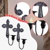 2 Pieces Candle Sconces Wall Holder Decor Decorative for Fireplace Dining Room