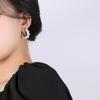European and American retro French U-shaped ear buckle celebrity court style earrings geometric pearl light luxury earrings wholesale