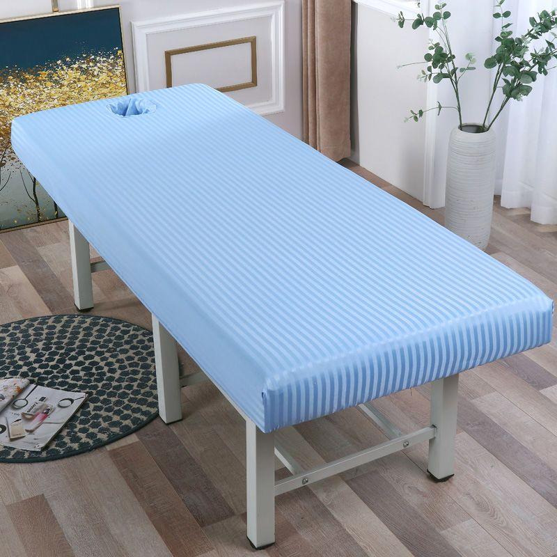 WOSTAR Massage Table Fitted Sheet Elastic Mattress Protector Cover Beauty Salon Bedspread 80x190 Body Spa Treatment Bed Sheet
