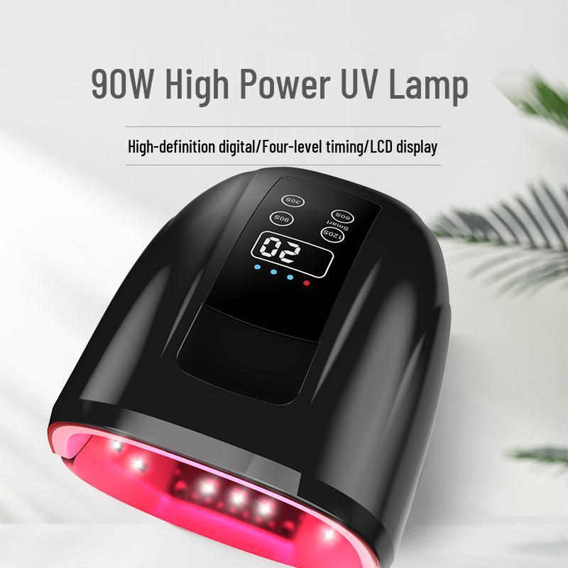 

Беспроводная УФ-сушка для ногтей с терапией красным светом - Руки без загара EU Plug