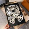 Silk scarf simulation silk high-end long strip small silk scarf headband hair accessories binding bag streamer printed scarf women's small scarf