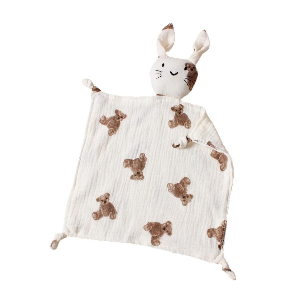 Printed Design Muslin Comforter Blanket Soft Material Cute Cat Kids Sleep Toy For Kids