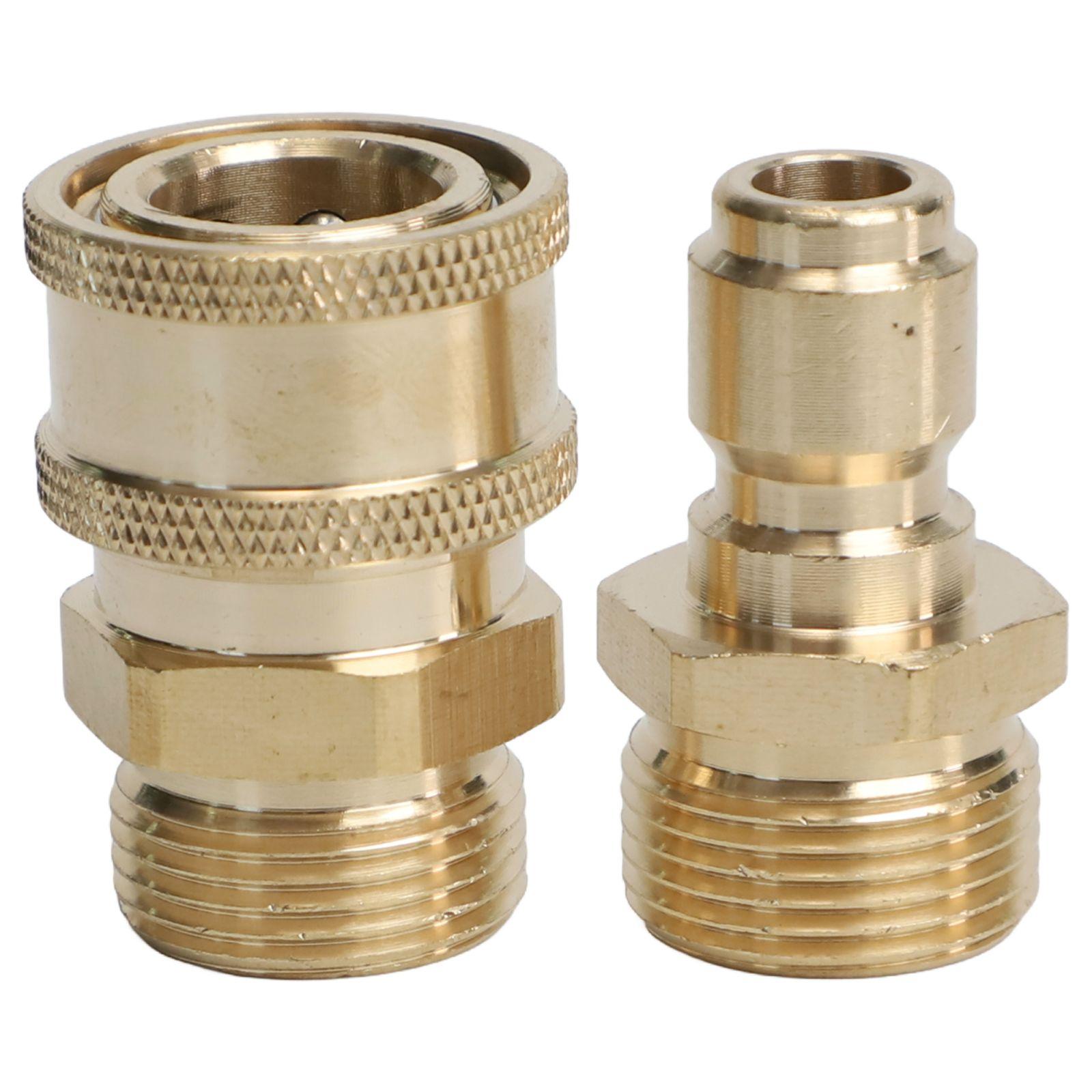 

1 пара быстроразъемное соединение для мойки высокого давления M22 3/8 дюйма наружная резьба к M22 наружная резьба быстросъемное соединение соединитель для мойки автомобиля China Mainland