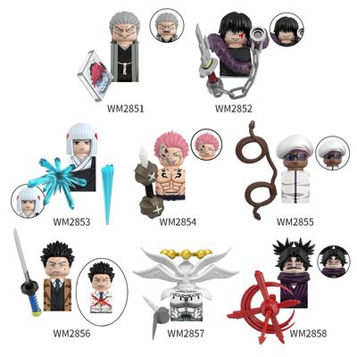 MOC Anime Action Figures Weapons Building Blocks Bricks Including Base DIY Toys for KIDS Gift