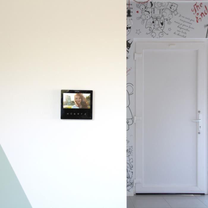 Vidéophone - CHACON - 2 dils - 7 " - Ultra slim - Noir