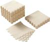 100Pcs Cocktail Napkins 2-Ply Scalloped Folded 5x5Inch Disposable Dessert Beverage Napkin for Home Wedding Table Party Supplies