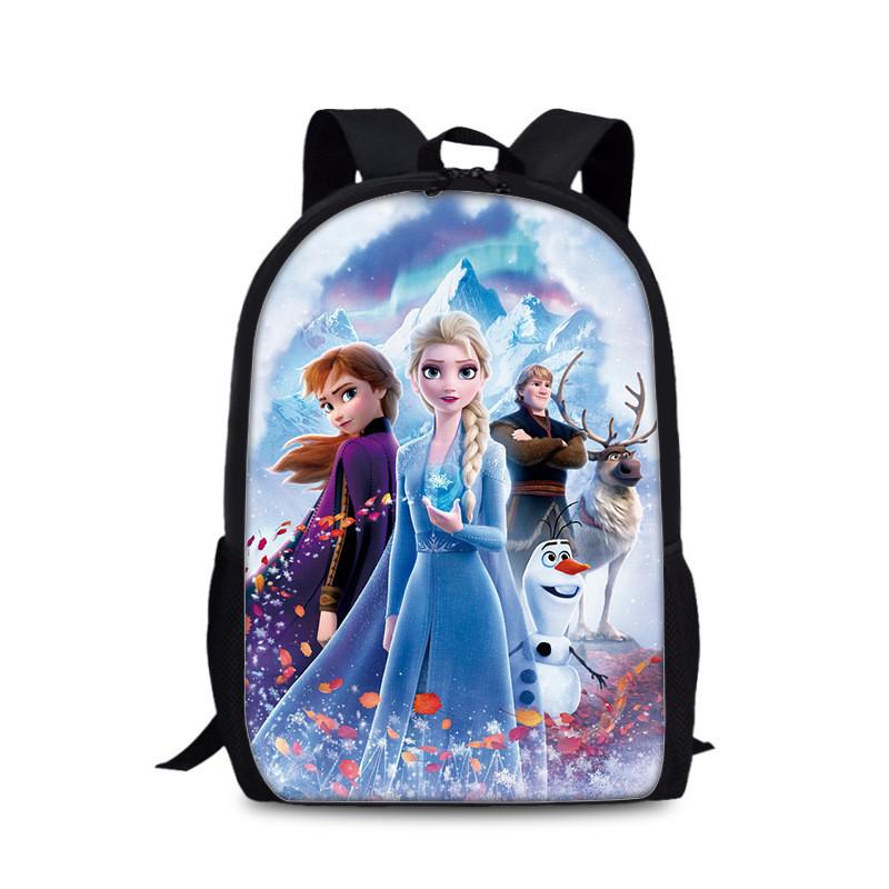 Frozen Childrens Cartoon Backpack With Lightweight Nylon Material For School And Daily Use