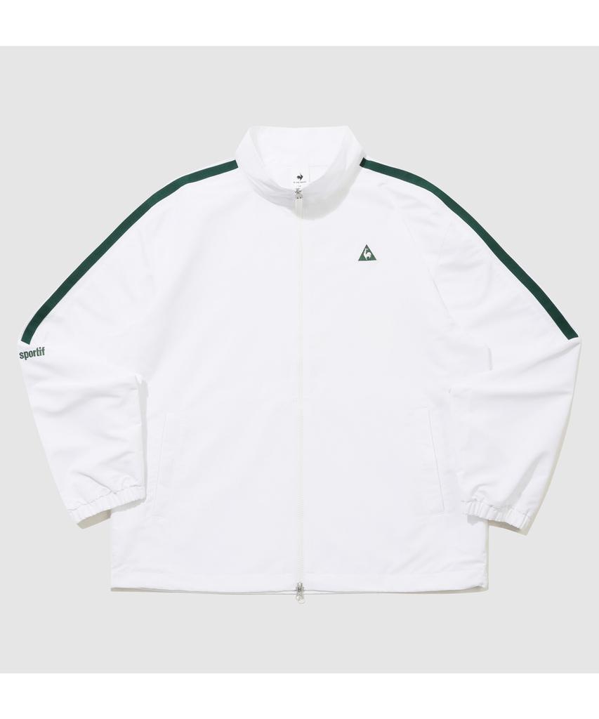 LECOQ Unisex Sunday Loose Fit Unlined Jacket - White Qr123Ljk31 (Type A)