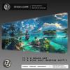 800X400 Mouse Pad XXL Anime Mousepad Coast Scenery Resort Mouse Large Size Desk Mat Bedroom Learning Anime Games Mouse Pads Pad