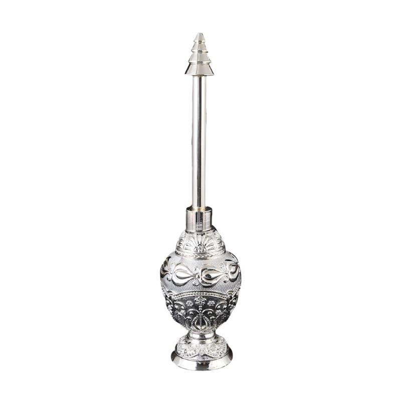 

Metal Holy Water Sprinkler Bottle Elegant Tulips Pattern Perfume Dispenser For Spiritual Church and Festivals Gift 1