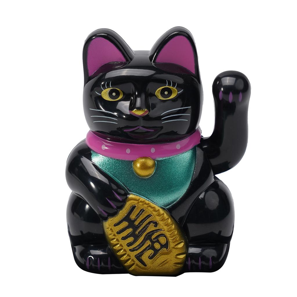 High Quality Lucky Cat Ornament Car Dashboard Decor Vehicle Accessories Automatic Waving Cartoon Decoration Interior