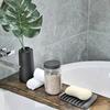 Square Creative Soap Dish, No-Drill Simple Drainage Holder for Waterless Storage