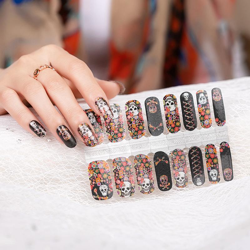 

Горячий Стиль Хэллоуин Наклейки для Ногтей Пленка для Лака Наклейки для Ногтей Цвет Череп Наклейки для Ногтей Наклейки для Ногтей normal specification