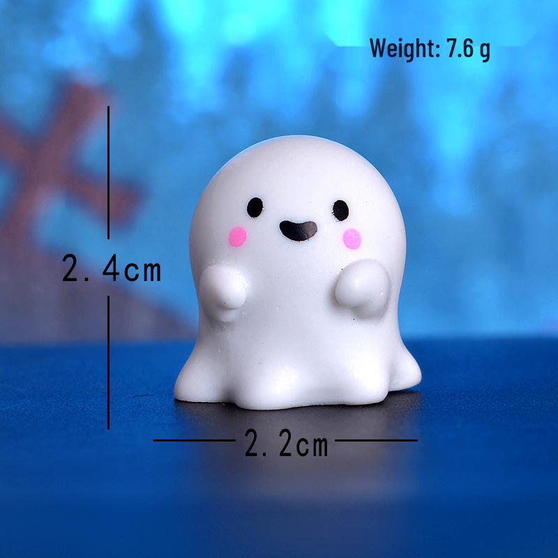 

Halloween Wizard Hat Ghost Resin Ornaments for Micro Landscape Gardening