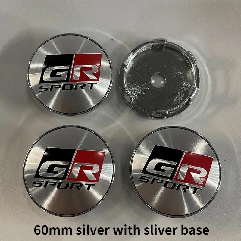 

4 Pcs 60mm Car Wheel Center Hub Caps Rim Cover for Toyota GR Sport Corolla RAV4 Camry Yaris C-HR Prado Prius Auto Accessories