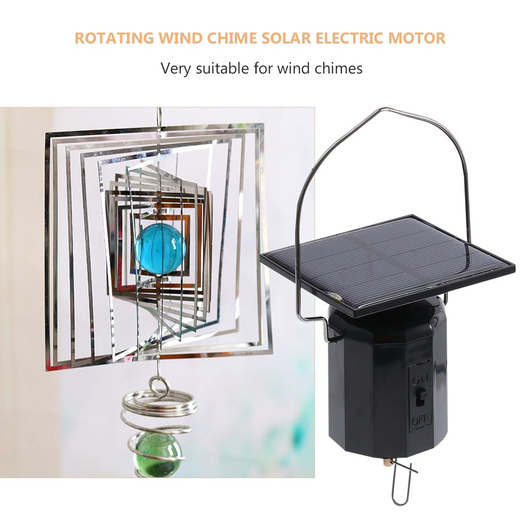1pc Rotating Wind Bell Solar Electric Motor Wind Solar Motor Plastic Motor Solar For Wind Chime Hanging Windchime Motor
