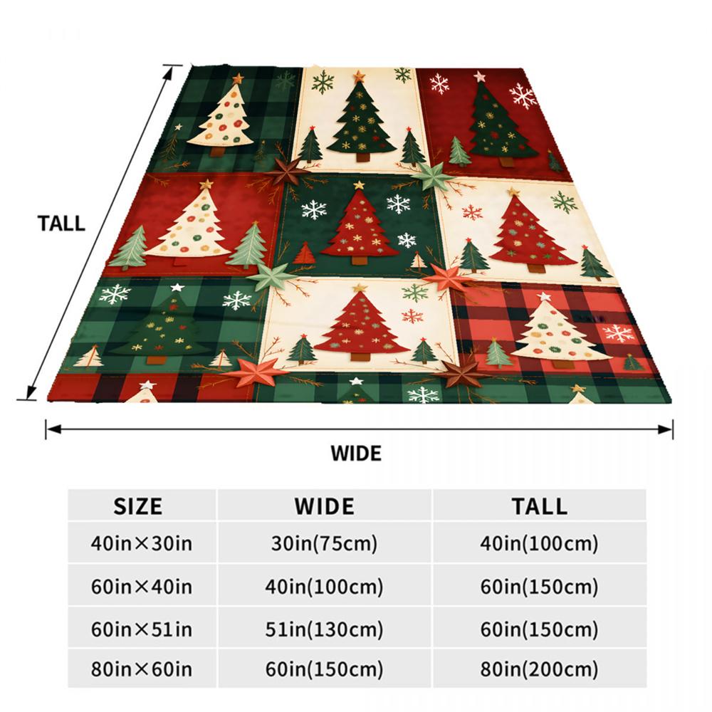 Merry Christmas Tree Flannel Blankets Warm Winter Travel Bedroom Sofa Bithday Gifts For Kids Soft Throw Blanket