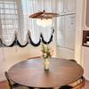 Pre-owned Fengmodou French Retro Rattan Chandelier for Bedroom, Dining Room, or Tea Room